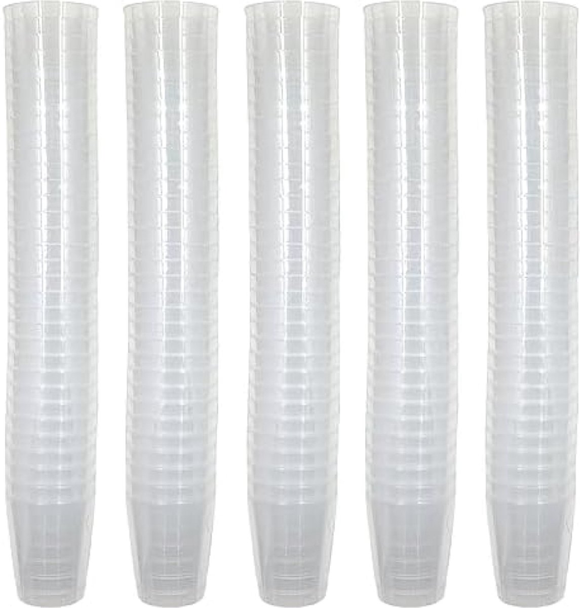 Onbreekbare borrelglazen van kunststof robuuste borrelglazen. Jello Shots Desserts Feest Bruiloft Verjaardag. Vaatwasserbestendig Herbruikbaar. 29ml (Transparant 160 stuks)