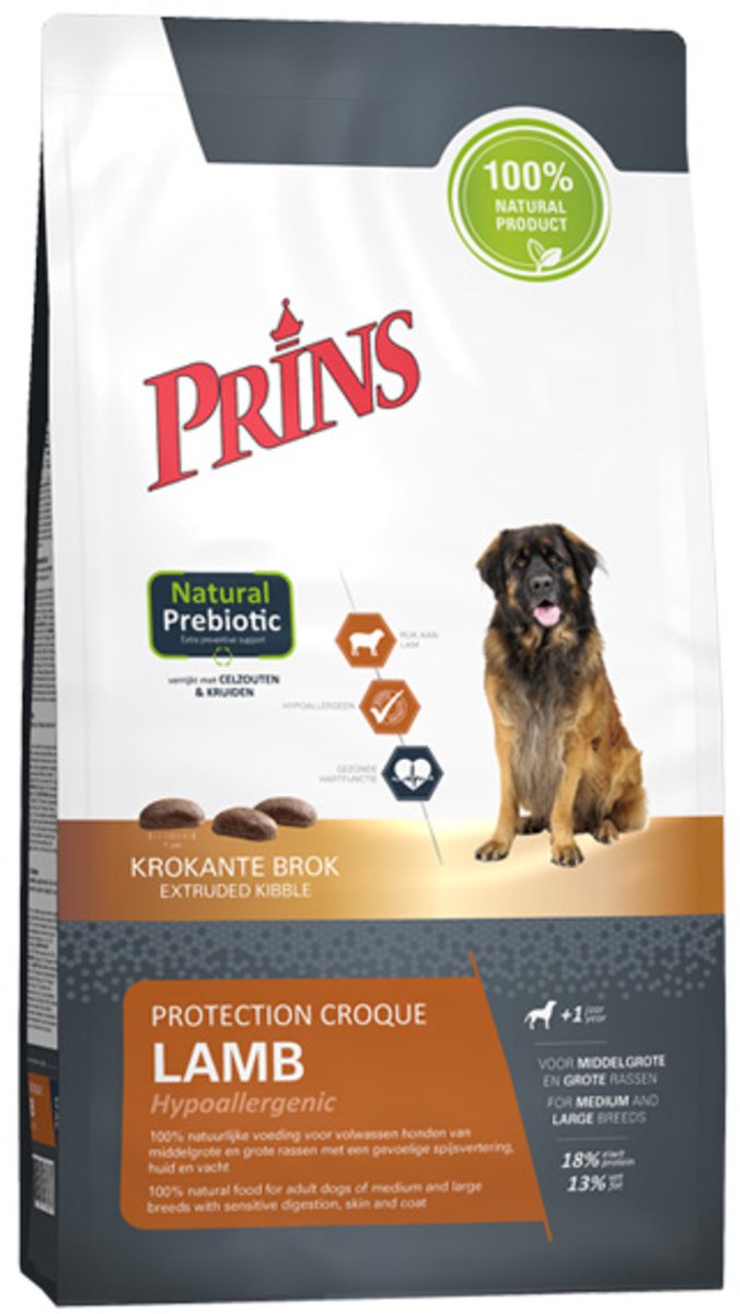 Prins Protection Croque Hypoallergeen Lam Hondenvoer 2 kg
