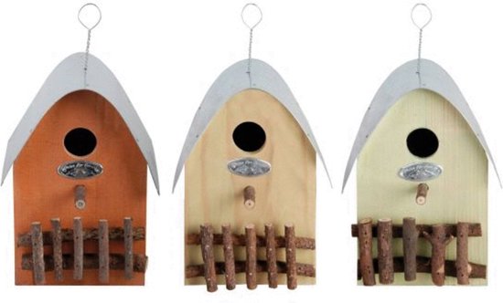 Esschert Design Vogelhuisje - Assorti - 18 x 14 x 21 cm