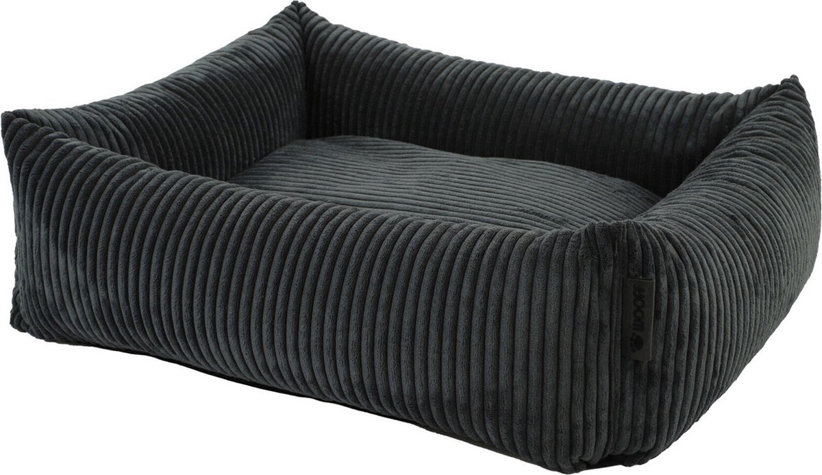Wooff Cocoon Rib Antraciet - Hondenmand - 70x60x20 cm