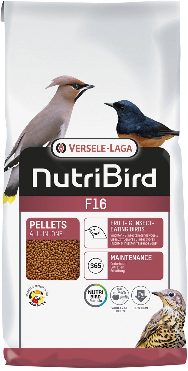 Versele-Laga Nutribird F16 Lijsters En Merels - Vogelvoer - 10 kg