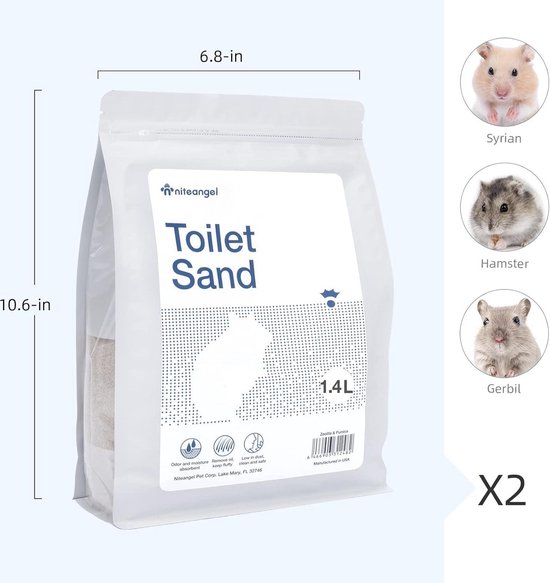 LIULINY Hamsterbad met 2 paletta's en ladder, 18,5 x 12,5 x 8,5 cm
