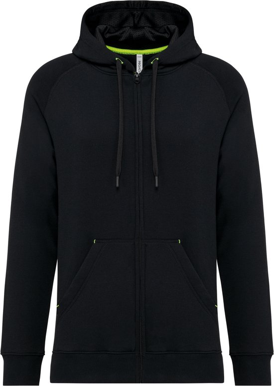 SportSweatshirt Unisexe XL Proact Manches longues Noir 65% Polyester, 35% Katoen