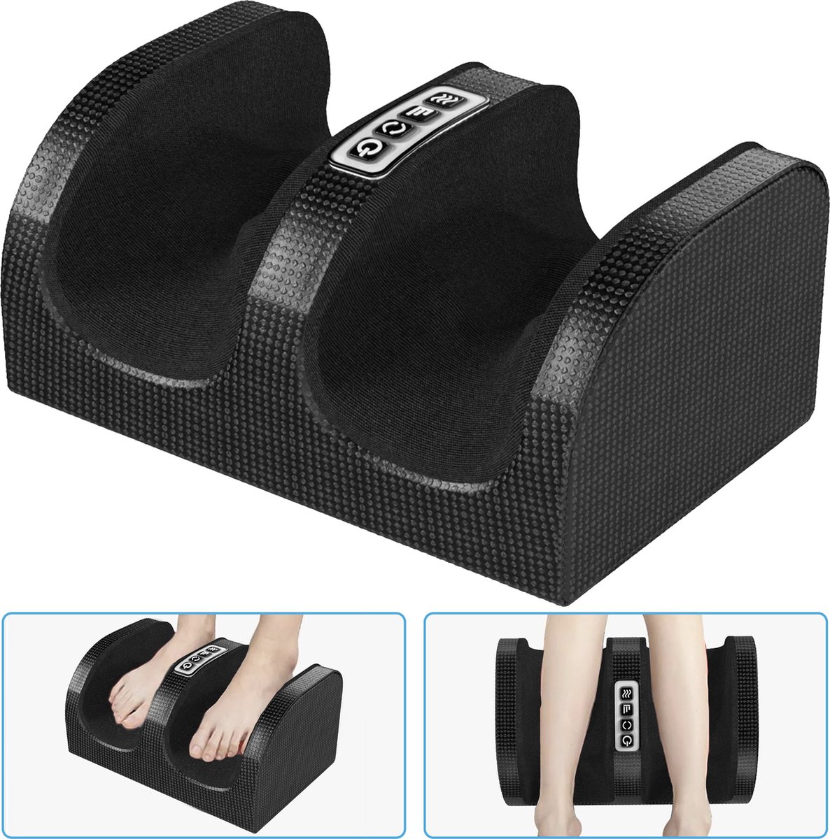 Good4You Shiatsu Voetmassageapparaat met warmte voet- en kuitmassageapparaat met massageroller diepe-weefselmassageapparaat voor voetmassage en kuitmassage