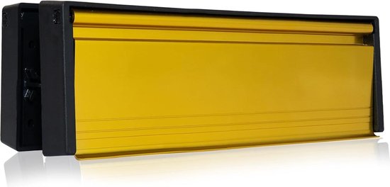 Xfort Brievenbus 10 Inch - Gepolijst Chroom, Premium Tochtbestendige Postbus, Telescopisch Met Mouwen Voor UPVC-Deuren Met 20-40 mm Deurdikte