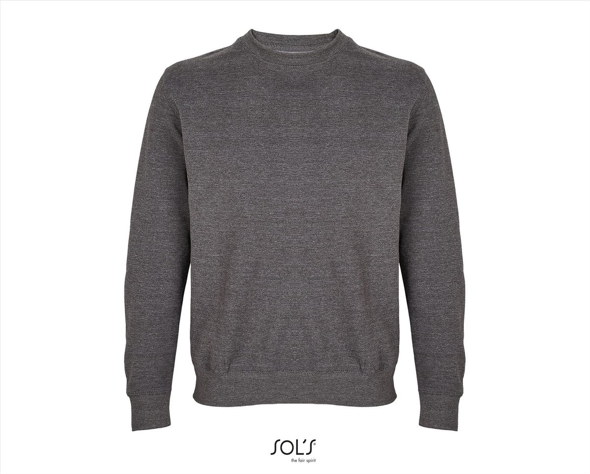 SOL'S Unisex Columbia Crew Neck Sweatshirt L03814 - Charcoal Melange - S