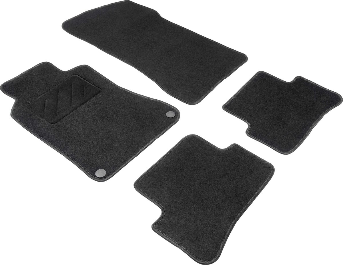 Walser Comfort Naaldvilt Velours voetmatten geschikt voor Mercedes-Benz C-Klasse Coupe (CL203) 03/2001-06/2011