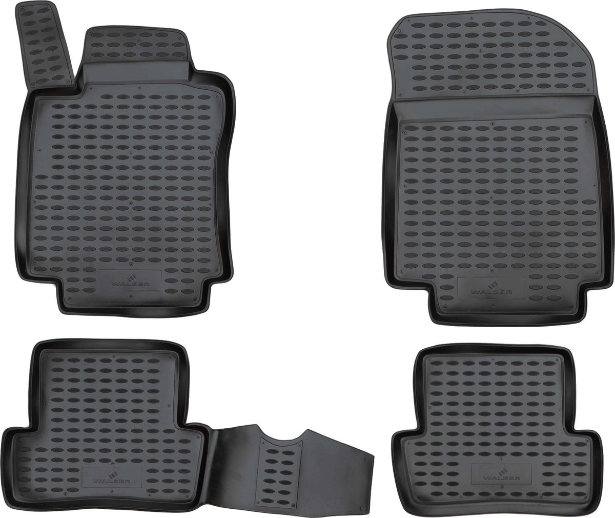 Walser Rubberen Voetmatten XTR geschikt voor Renault Clio III 01/2005-12/2014 - Clio III Grandtour 2007-2012