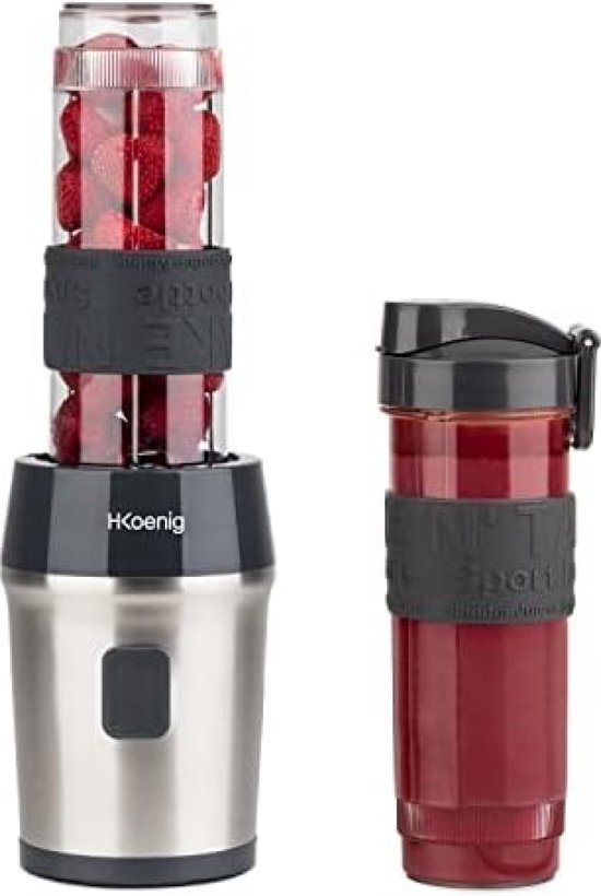 Foto: Mini blender smoothie maker compact smoo9 570 ml 300w krachtig 2 flessen met reisdeksel 4 roestvrijstalen messen