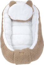 Bol.com Soosie - Baby Nestje - Babynestje - Zacht en Veilig - Bruin Teddy Katoen en Witte Katoen aanbieding
