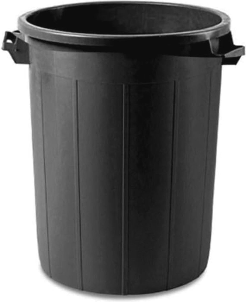 Goedkoopste Afvaldrum Zwart - 100 Liter - Ruim en Praktisch voor Tuin en Buiten