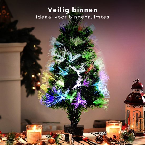 Mini kerstboom/kunst kerstboom H75 cm inclusief kerstballen wit | Fun