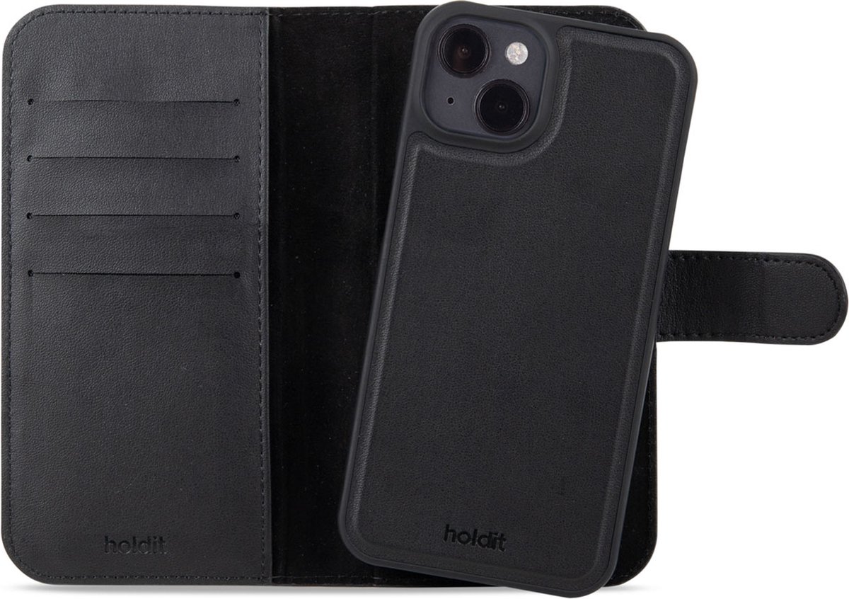 Holdit Wallet Case Magnet Plus geschikt voor Apple iPhone 14 / 13 - Zwart