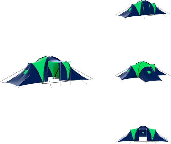 vidaXL Kampeertent 6-persoons waterdicht blauw, tent, kampeer tent, kampeertent 6 personen, campingtent, kampeertent 4 personen