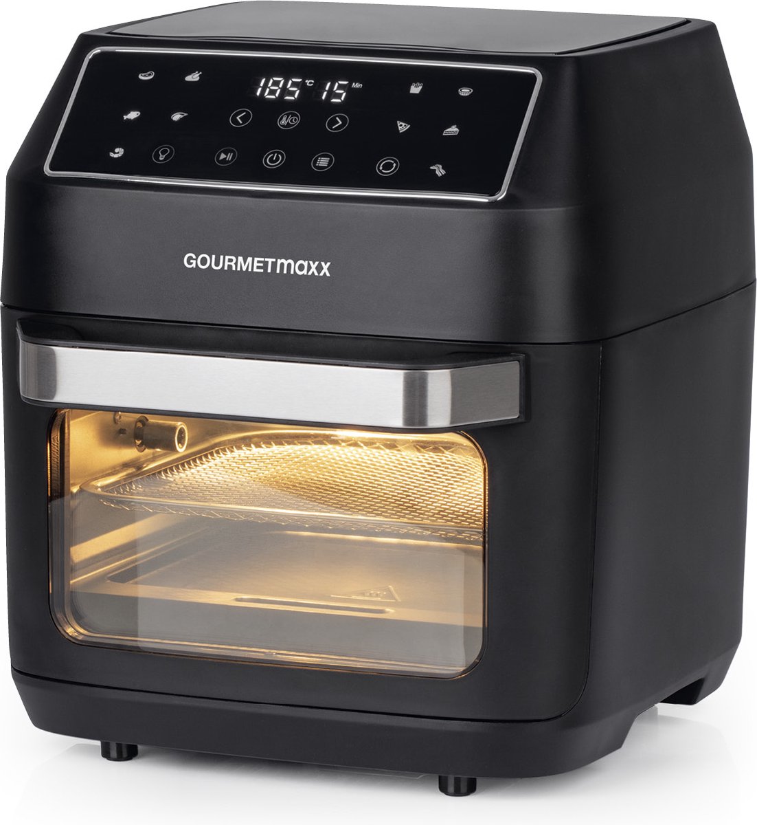 GOURMETmaxx Heteluchtoven Digitaal 12l - Zwart – foto 2