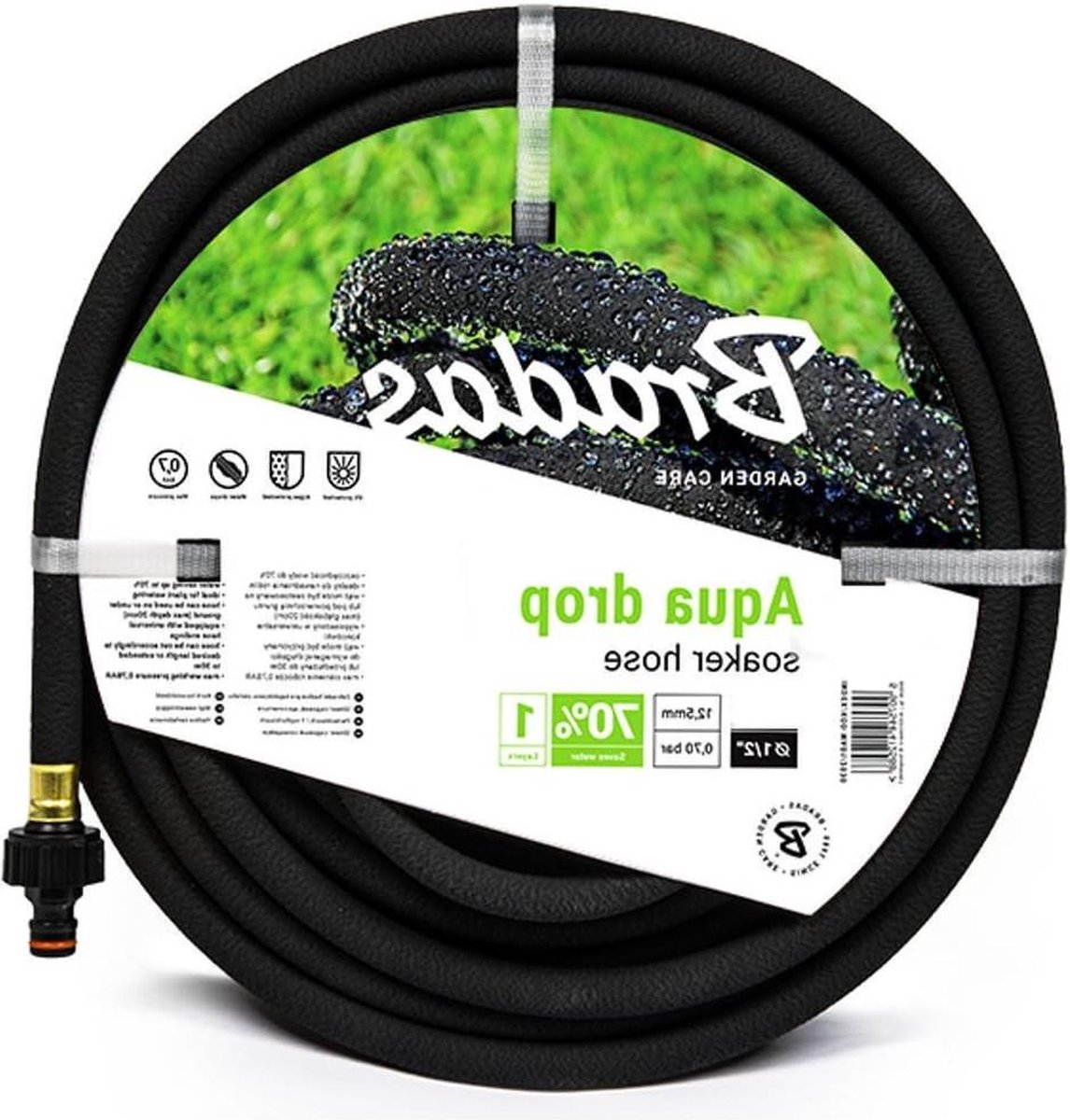 Tuinslang flexibele parelslang druppelslang irrigatie verhoogd bed 1-2 inch 75 m