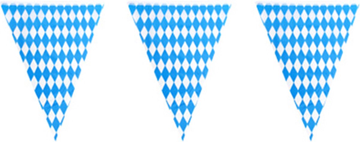 Vlaggenlijn blauw wit Oktoberfest