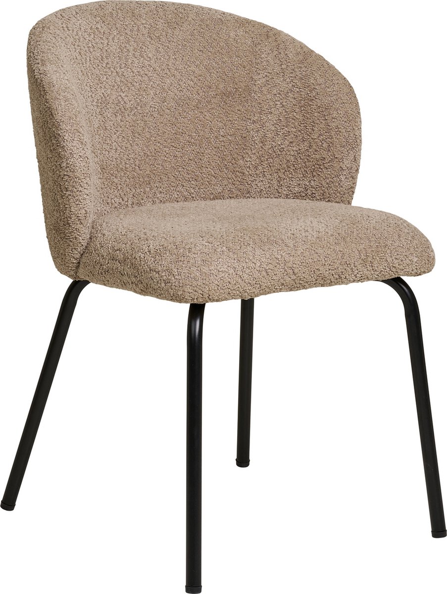 House Nordic Eetkamerstoel Safira Beige Bouclé