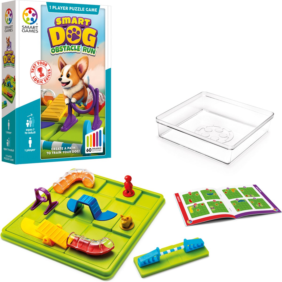 SmartGames Smart Dog Denkspel: compact denkspel met 60 opdrachten thumbnail 4