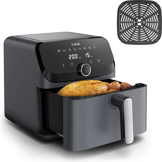 Tefal Easy Fry Mega EY855B – Airfryer – 7,5 Liter – Grijs