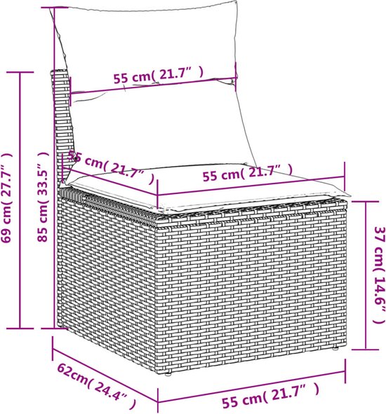 vidaXL-4-delige-Loungeset-met-kussens-poly-rattan-zwart