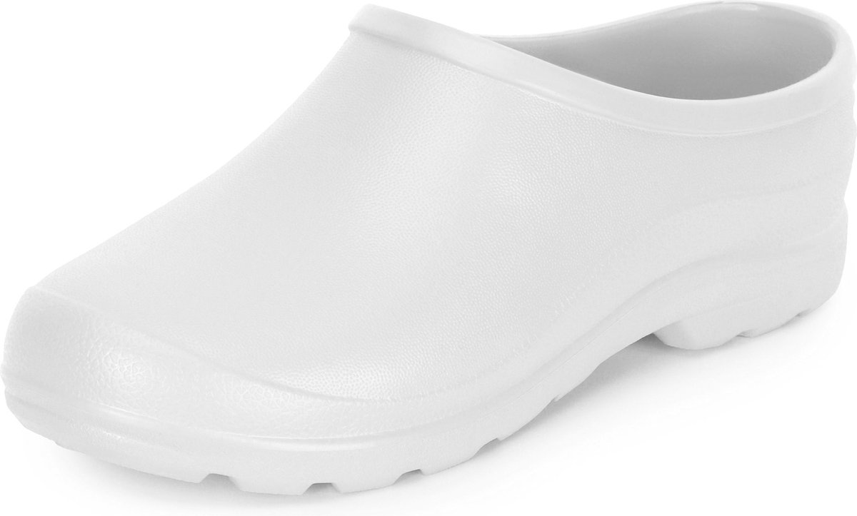 Ladeheid Unisex Clogs Tuinklompen - Tuinschoenen - Lichte - Dames - Heren - Wit - 44 - LA-DW-Xclap