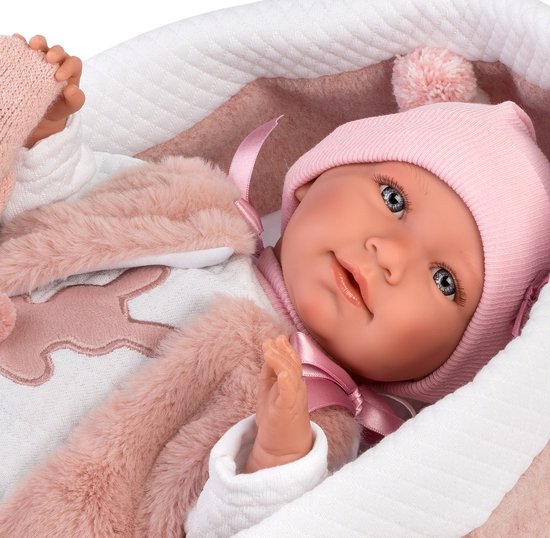 Llorens Levensechte Babypop Fullbody Jongen Met Kleding Kussen En Knuffel 40cm