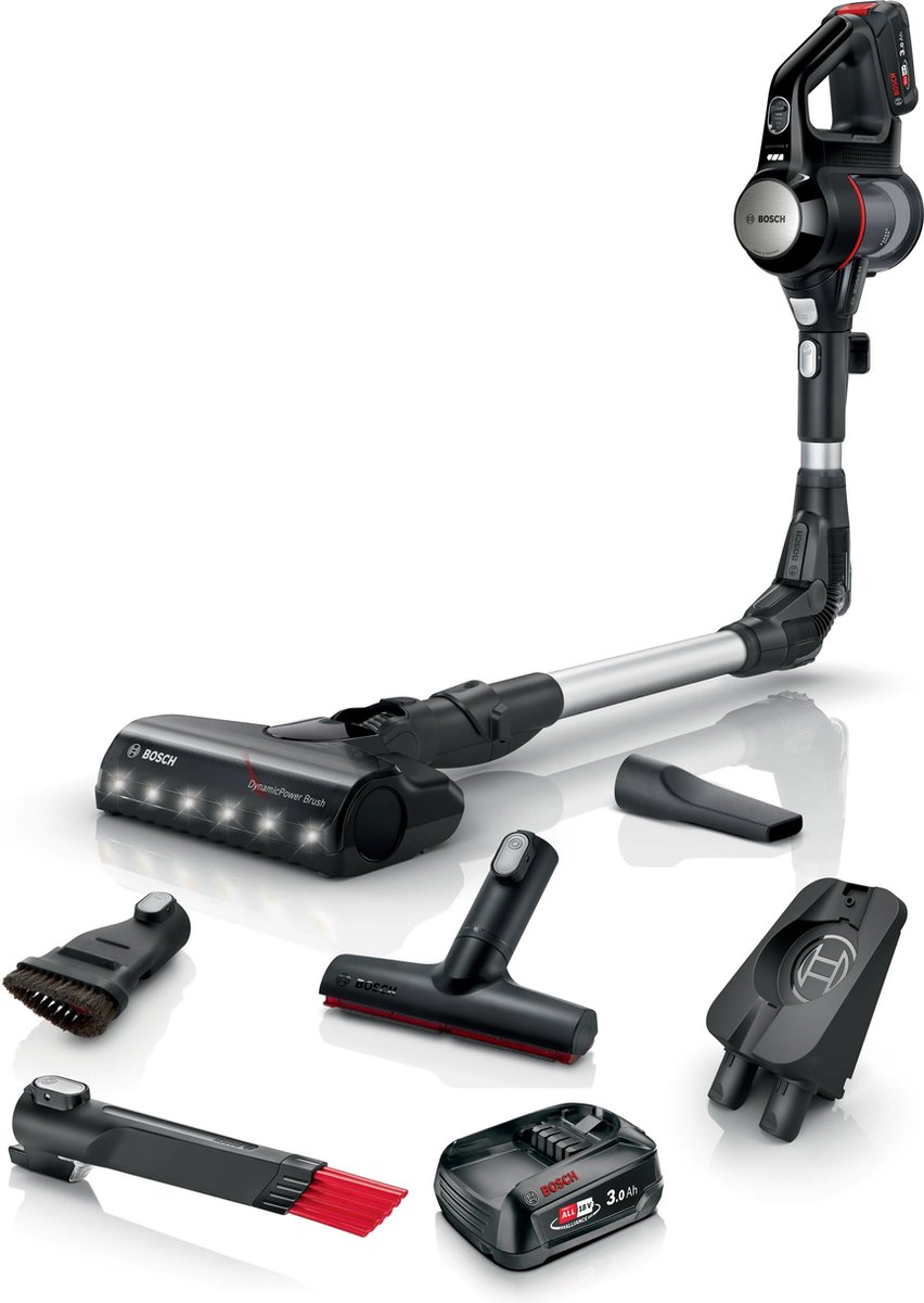 Bosch BCS712XXL steelstofzuiger & elektrische bezem Zakloos 0,3 l Zwart