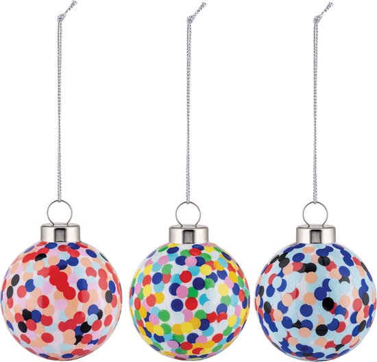 Alessi Alessandro Mendini Proust Xmas Boule de Noël D6cm lot de 3