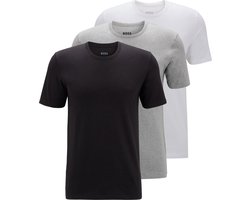 HUGO BOSS Classic T-shirts regular fit (3-pack) - heren T-shirts O-hals - zwart - grijs - wit