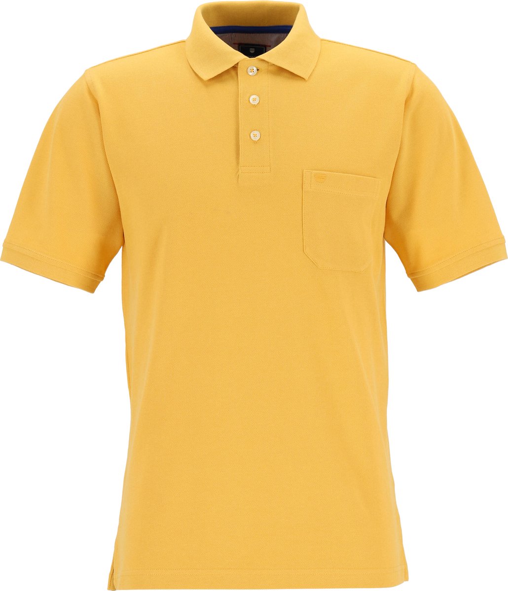 Redmond regular fit poloshirt - geel