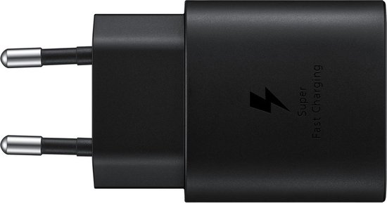 Geschikt Voor Samsung 25W PD 3.0 Super fast charger USB-C naar USB-C Kabel en Adapter - Zwart