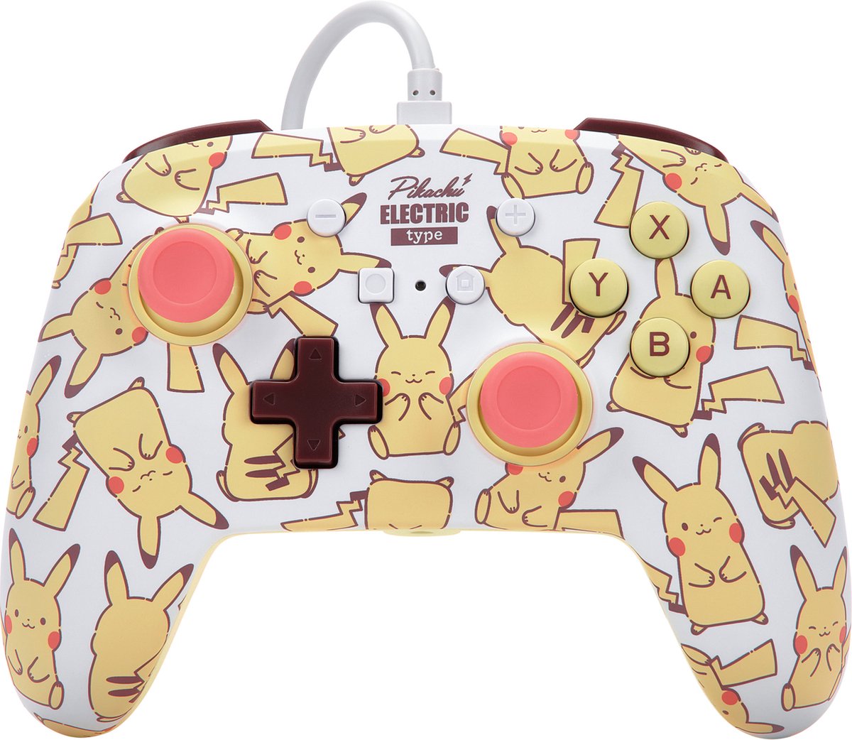 PowerA Geavanceerde bedrade controller voor Nintendo Switch - Blozende Pikachu