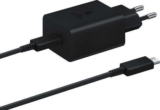Adaptateur secteur Samsung - Câble USB-C vers USB-C - 45W - 1.8m - Noir