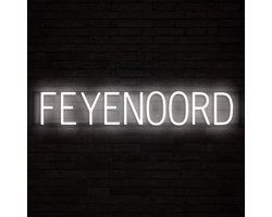 FEYENOORD - Lichtreclame Neon LED bord verlicht | SpellBrite | 88,71 x 16 cm | 6 Dimstanden & 8 Lichtanimaties | Reclamebord neon verlichting