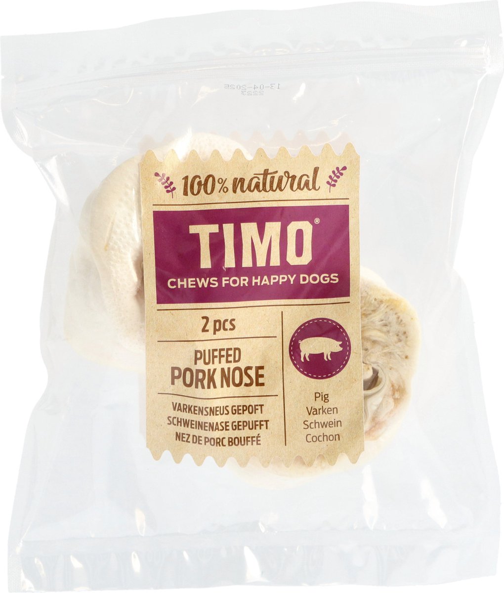 Timo Varkensneus Gepoft - Hondensnacks - 80 g