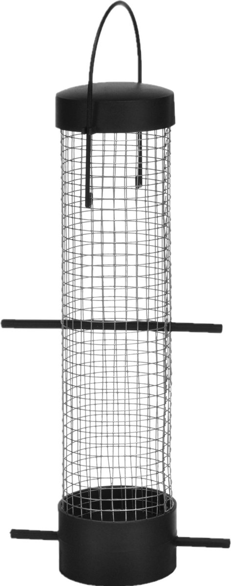 Vogelvoerstation van kunststof 28 x 6.2 cm - Zwart