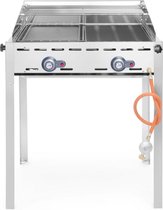 Bol.com Hendi Green Fire Gasbarbecue met 2-Branders | 2 RVS Grillroosters aanbieding