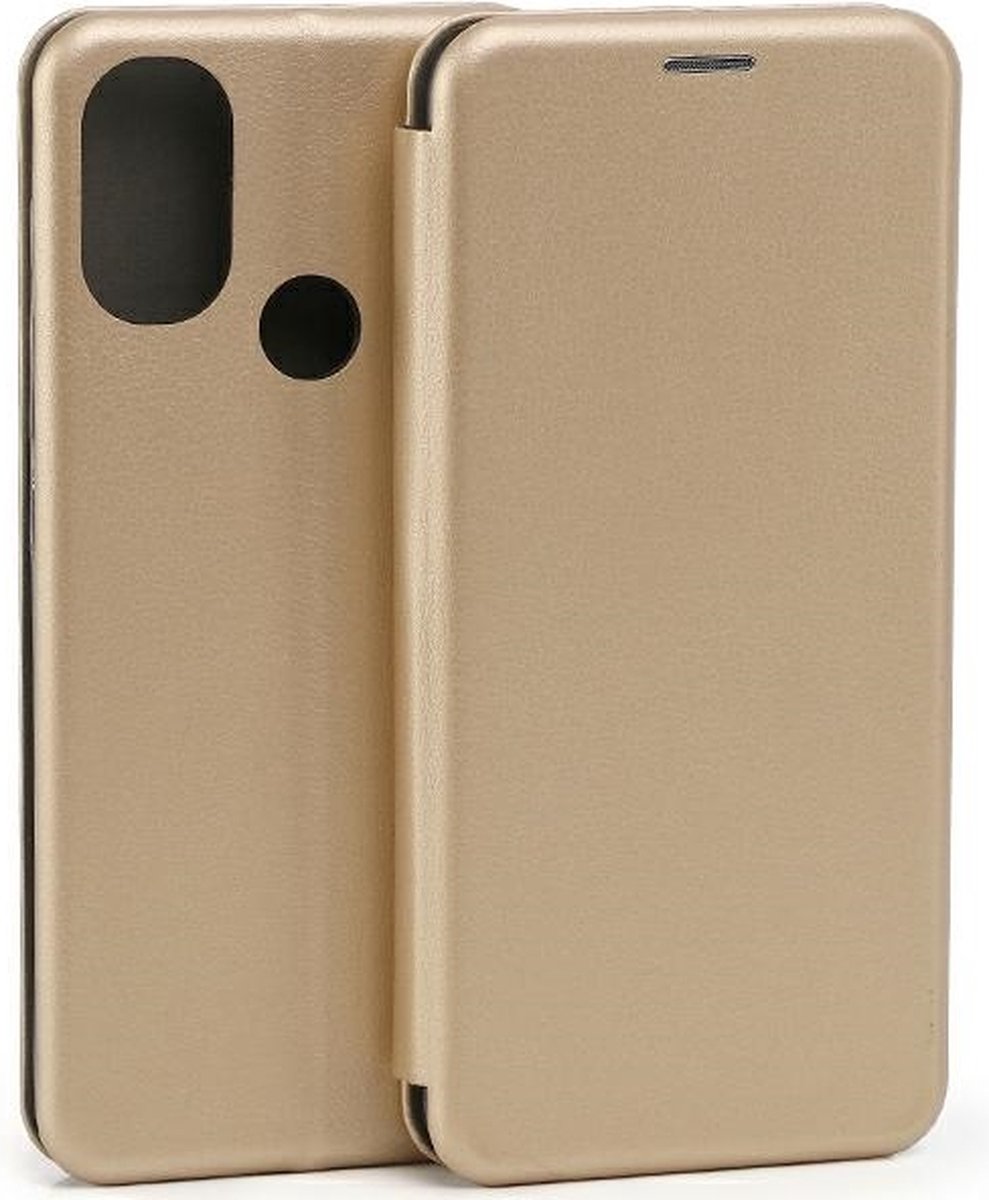 Beline Book Magnetisch Moto Edge Hoesje 30 goud/goud
