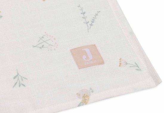 Jollein - Hydrofiele Doek Large 115x115cm - Inbakerdoek, Spuugdoekjes, Baby Doeken - Zacht Katoen - 2 Stuks - Lovely Birds van Jollein — afbeelding 4
