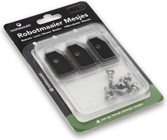 To the South® Universele Robotmaaier Mesjes geschikt voor o.a. Gardena en Husqvarna Robotmaaiers - Black Coated - 9 stuks (€2,44 p/s) van To the South — afbeelding 5