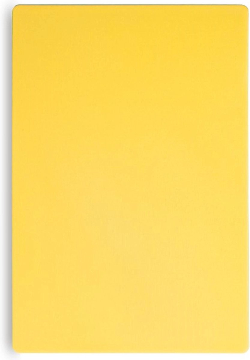 HENDI Gele snijplank – HACCP-gecertificeerd – HDPE kunststof – 450x300 mm
