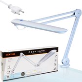 Handy - Bureaulamp met Tafelklem - Bureau Verlichting - Op Netstroom - Grote Dimbare LED unit - Loeplamp - Diamond Painting/Hobby/Soldeer Licht - Nagelstyliste