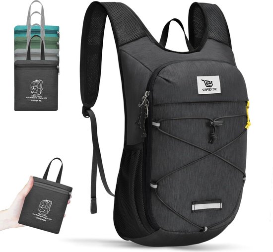 Opvouwbare wandelrugzak lichtgewicht camping 10L reisdagrugzak voor