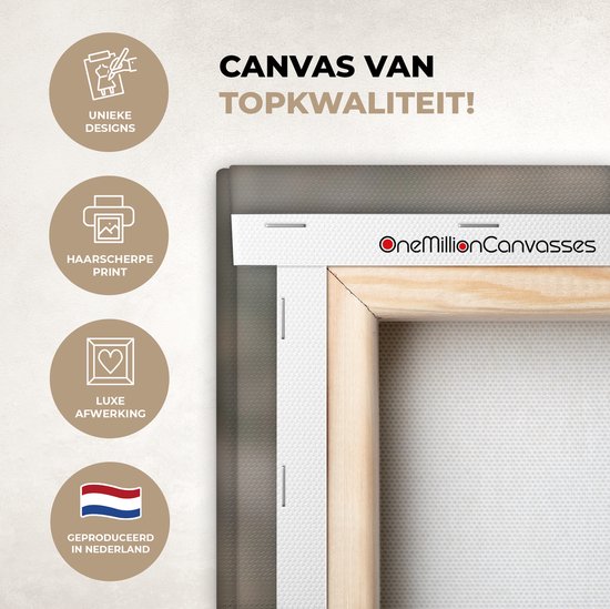 Peinture sur toile 80x120 cm - Décoration murale Cerfs - Animaux - Hiver - Décoration murale murale salon - Décoration chambre - Accessoires de chambre - Peintures