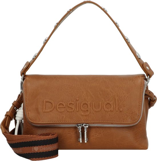 Desigual Sac à épaule bandoulière Sac à épaule Half Logo Venecia 3.0 Crossbody Bag Leather West Brun