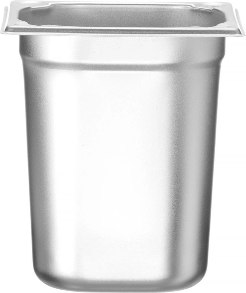 HENDI Gastronorm container – versterkte hoeken – 2,4L – roestvrij staal – 150mm hoog