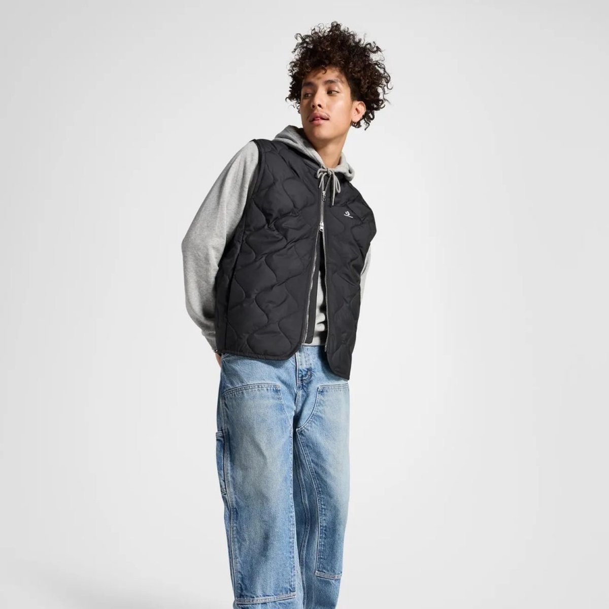CONVERSE VEST S EU Zwart