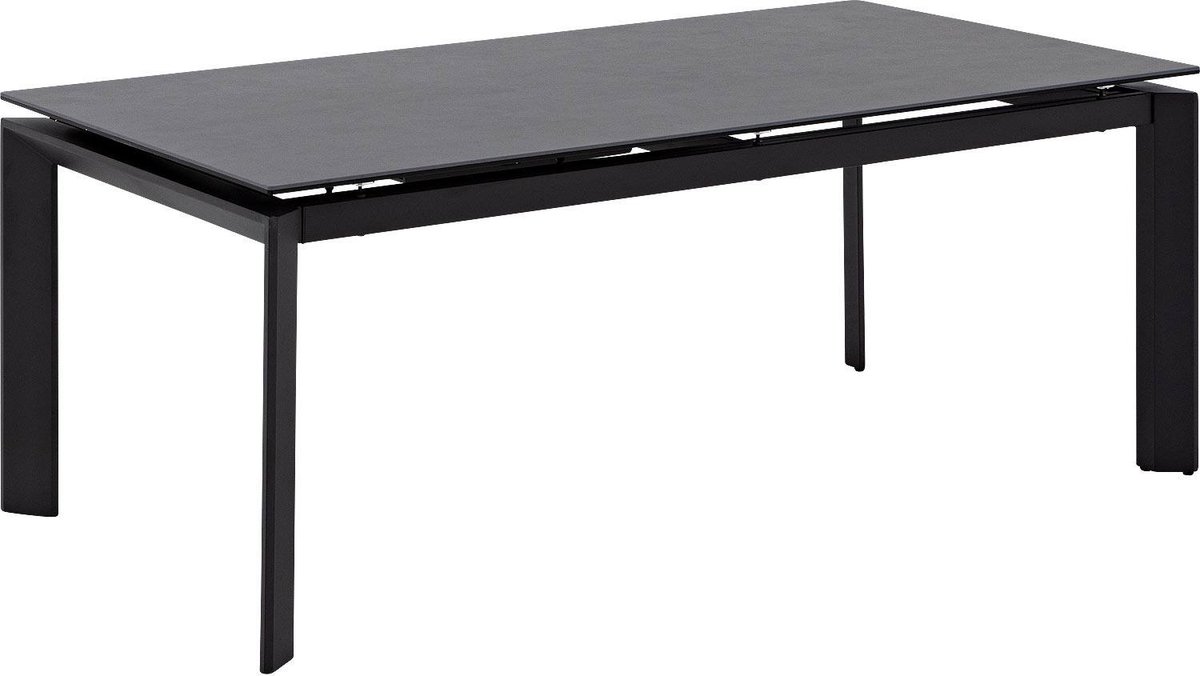 Goossens Eliana Eettafel - Keramiek - 200 x 76 x 100 cm - Rechthoek - zwart