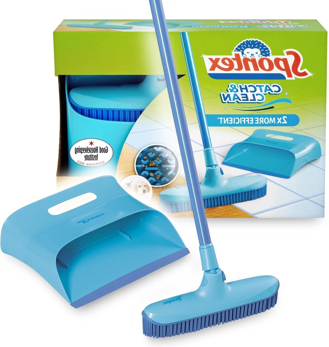 Goedkoopste Bezem Rubberen Vegers Veegschep Voor Dierenharen - Veeg En Reinig Droge Natte Vloeren